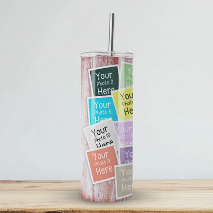 Video Showcasing all angles of a personalised tumbler consisting of 11 photographs